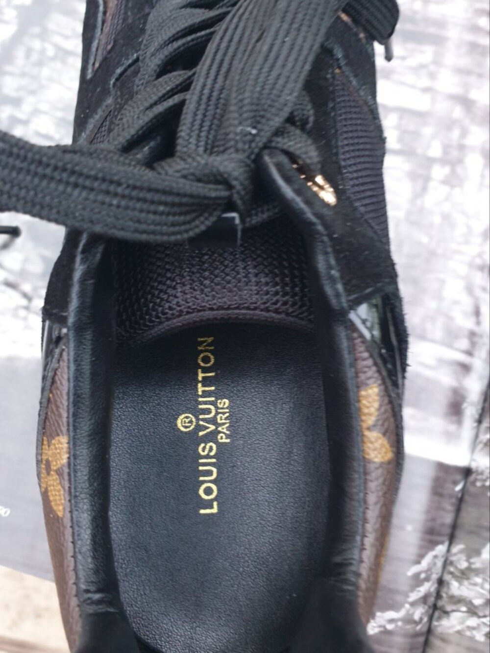 Louis Vuitton Brown Sneaker Fashion Women Girls Casual Everyday Shoes Size 6 - Picture 5 of 8